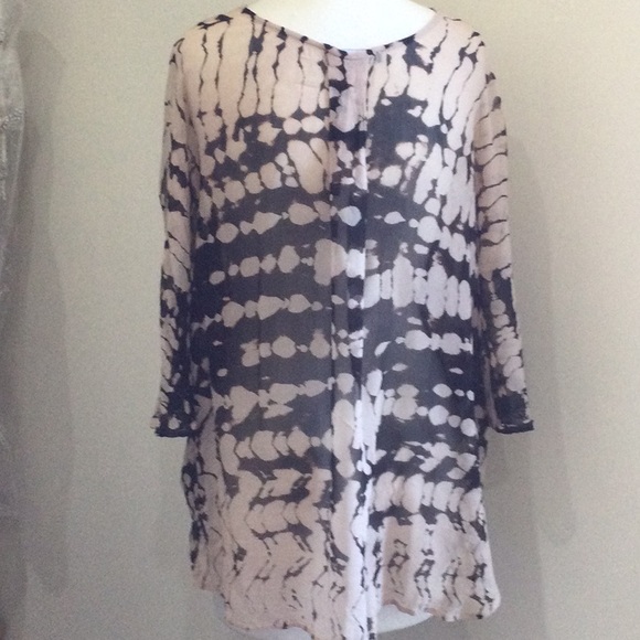 Gypsy silk tie dyed top - Picture 4 of 5